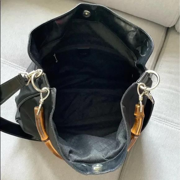 GUCCI nylon BAMBOO handle bag 🎋 - Picture 5 of 15